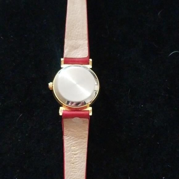 Women's La Reina Watch with Red Leather Band - Picture 4 of 8
